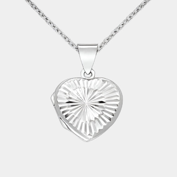 Heart shaped locket necklace