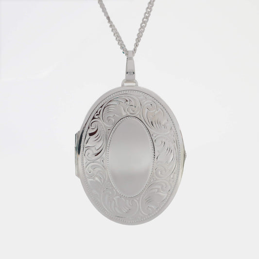 Extra large silver llocket